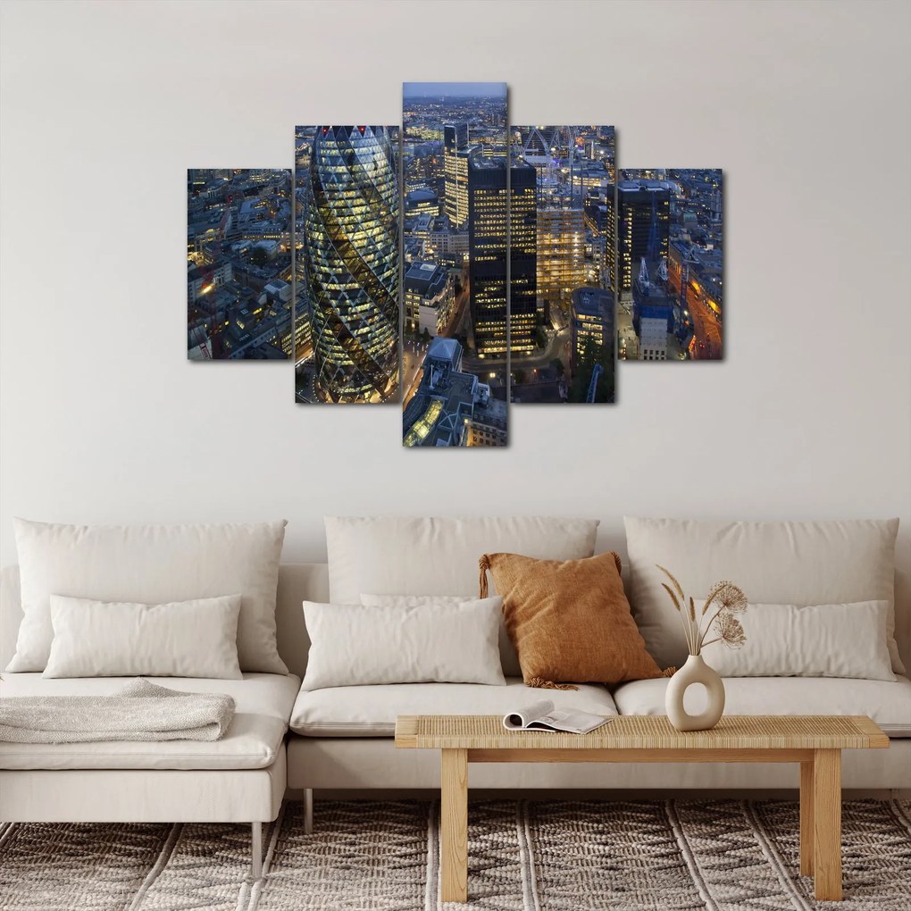 Kép - London esti panorámája (150x105 cm)