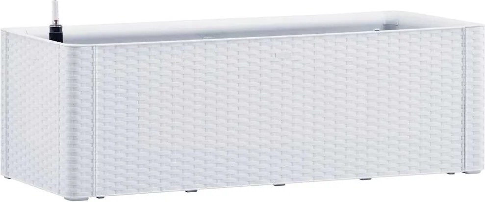 vidaXL fehér kerti magaságyás önöntöző rendszerrel 100 x 43 x 33 cm