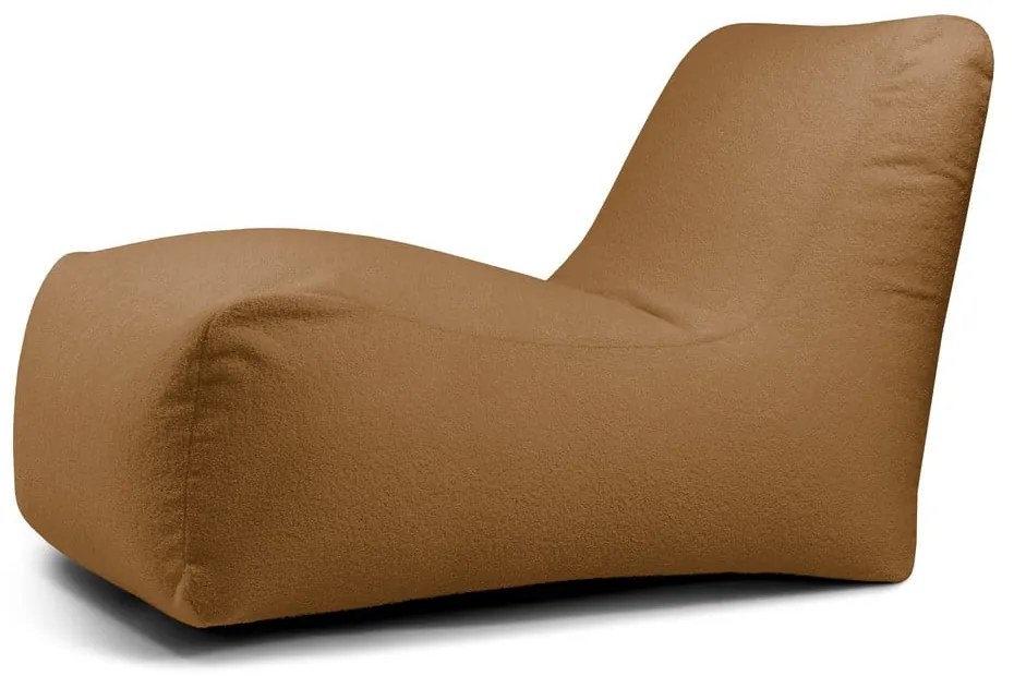 Barna buklé babzsákfotel Lounge – SLOWDOWN