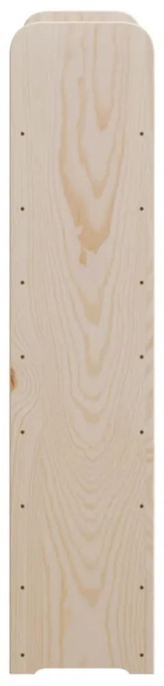 tömör fenyőfa bortartó állvány tetővel 72,5 x 25 x 111,5 cm