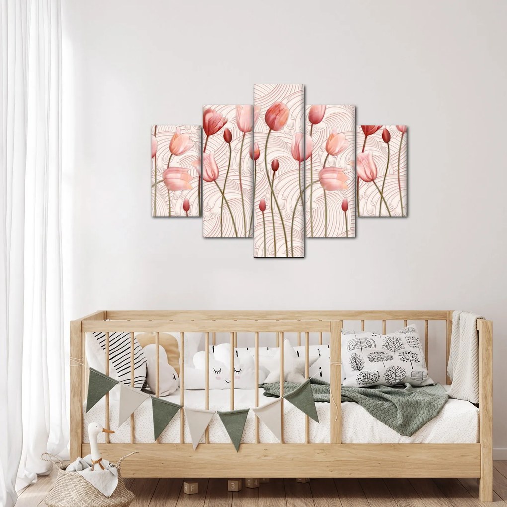Kép - rózsaszín tulipán (150x105 cm)