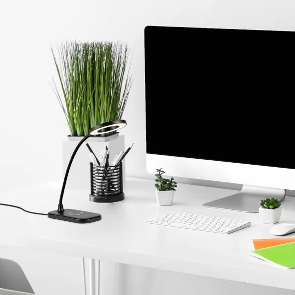 Rabalux 74013 - HARDIN LED érintős asztali lámpa, 5W, 5V, fekete