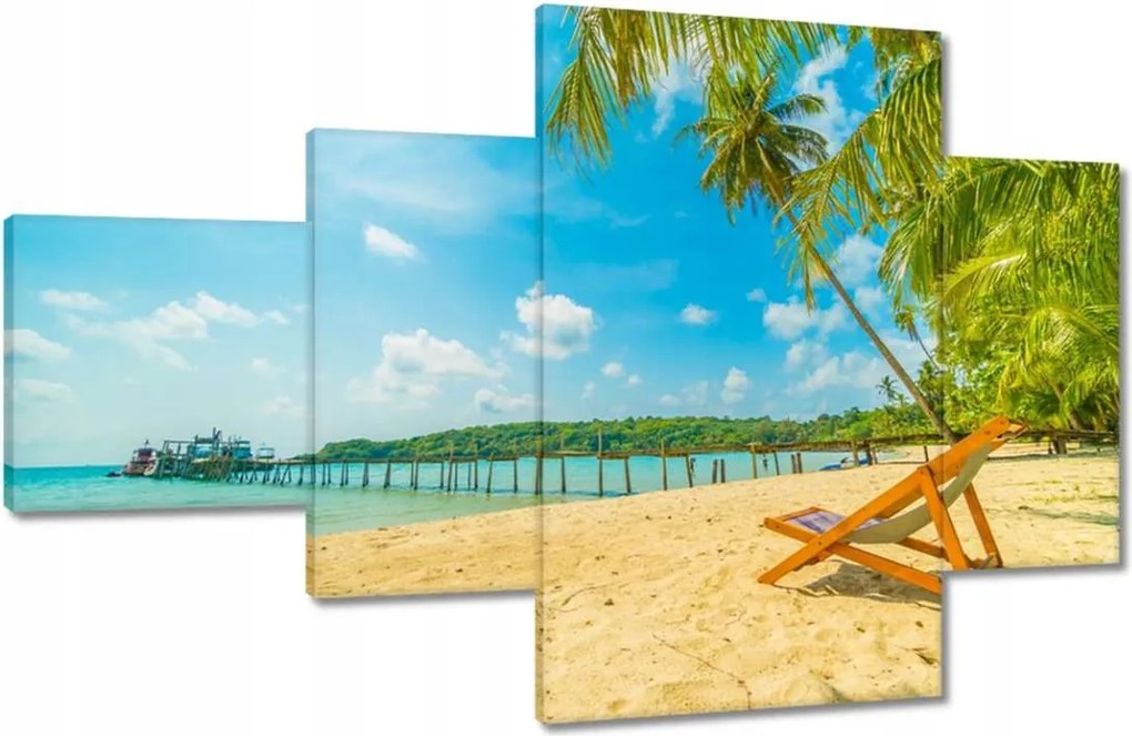 Vászonkép 130x80 Strandolás a nyaralás alatt