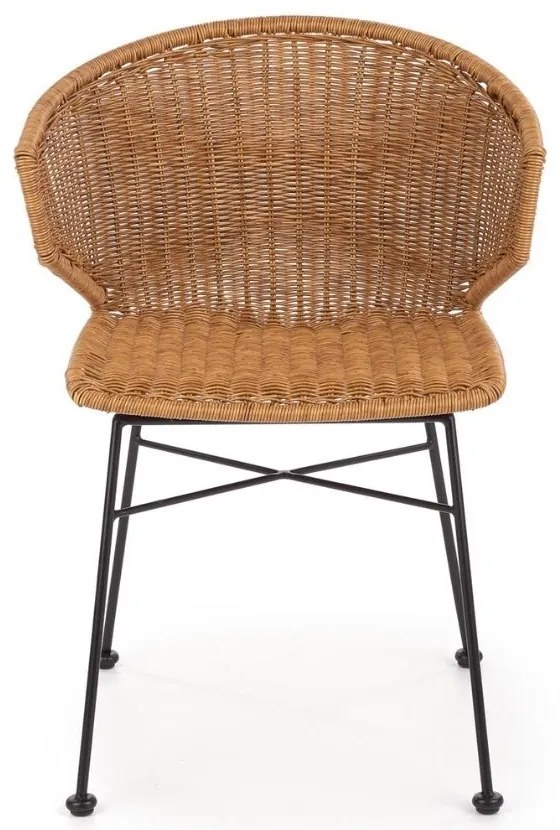 Besant étkezőszék, rattan / fekete