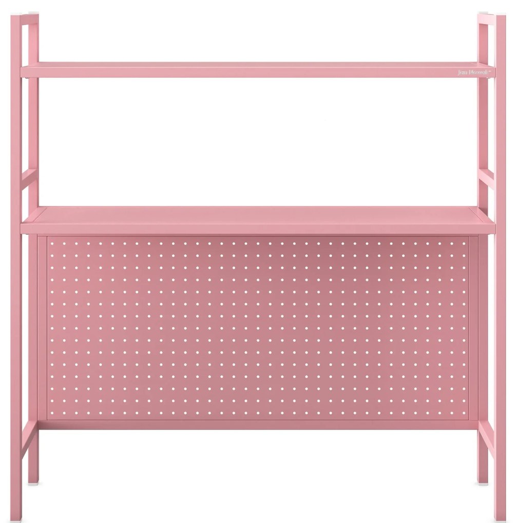 JENNY fém íróasztali feltét, 950 x 980 x 220 mm, rózsaszín