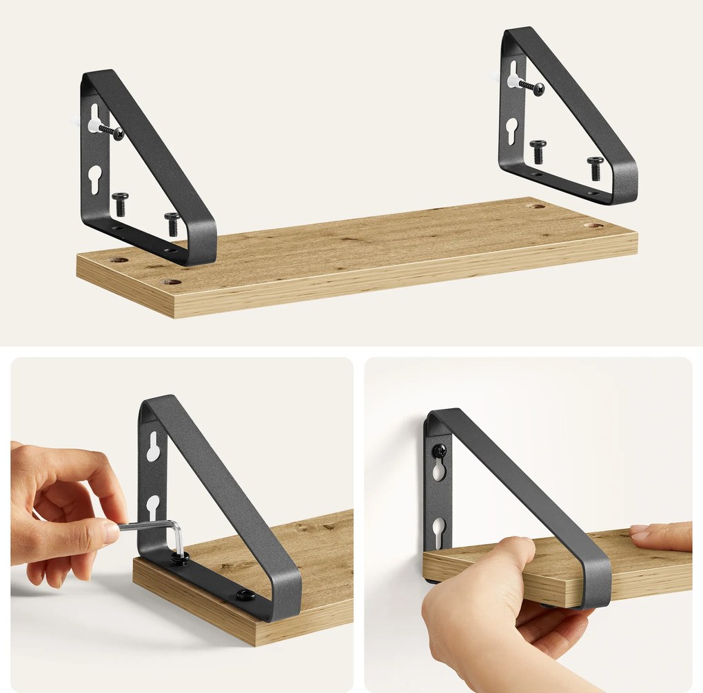 Fali polcok TAYLOR ARTISAN szett 3 db