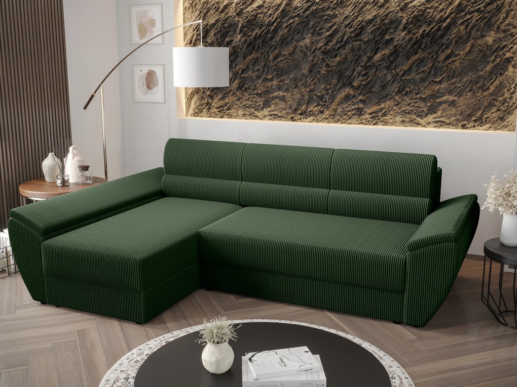 Sarok ülőgarnitúra Radiant L3 (zöld) (B). 1062243