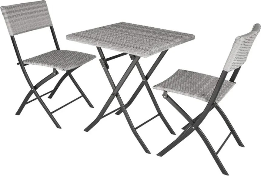 Avenberg BOLOGNA Összecsukható rattan szett - Antracit