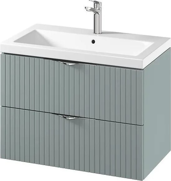 Cersanit S801-540 -Függesztett fürdőszobai szekrény mosdóval TIRSO 80x45 cm menta