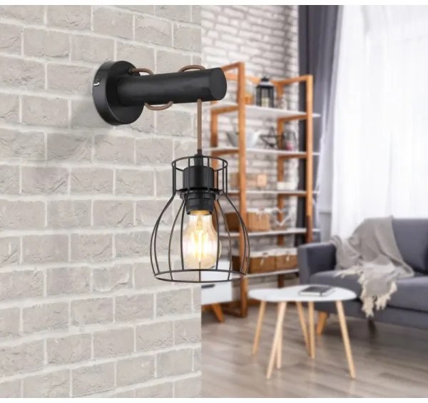 Globo 15326NWB - Fali lámpa MINA 1xE27/40W/230V