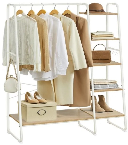 Álló fogas LINEA fehér/barna