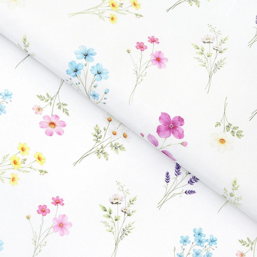 Goldea teflon szövet terítőknek - virágoskert 160 cm