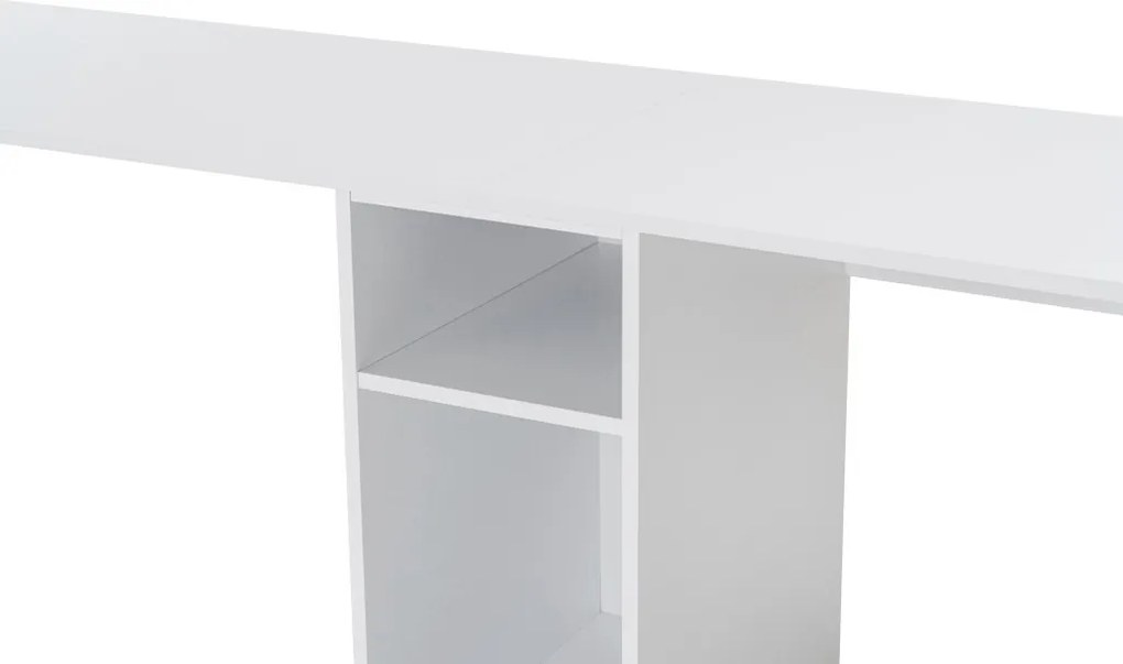Twin Study Desk - fehér/arany íróasztal