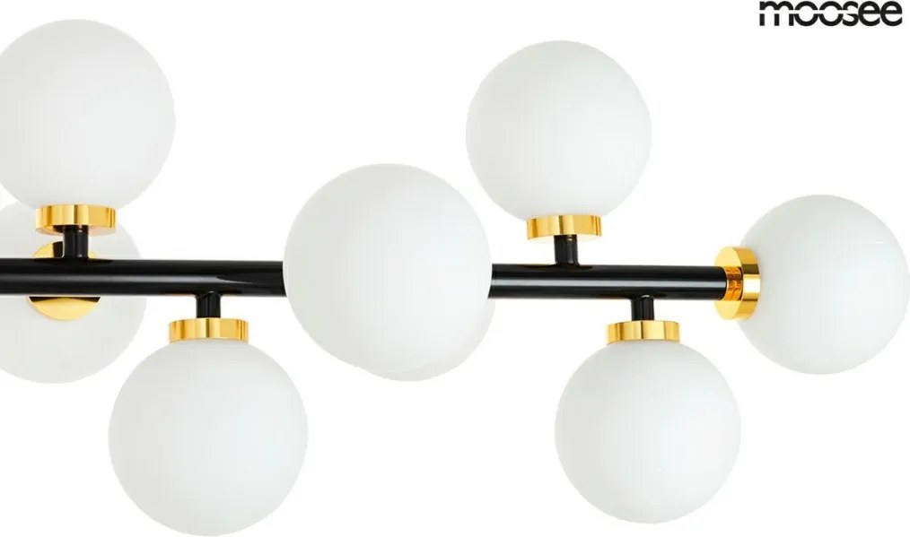 KING HOME MSE010100117 COSMO LEVEL Modern Függesztett Lámpa Fekete, Arany G4 IP20