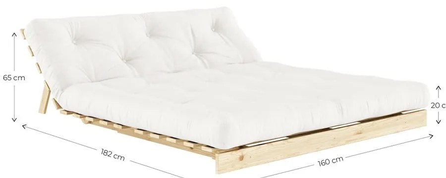 Narancssárgás rézszínű kinyitható kanapé 160 cm Roots – Karup Design