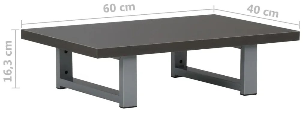 szürke fürdőszobai bútor 60 x 40 x 16,3 cm