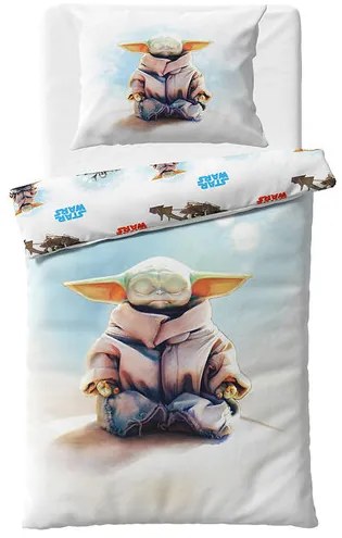 Star Wars Baby Yoda gyermek ágynemő, 140 x 200 cm,70 x 90 cm