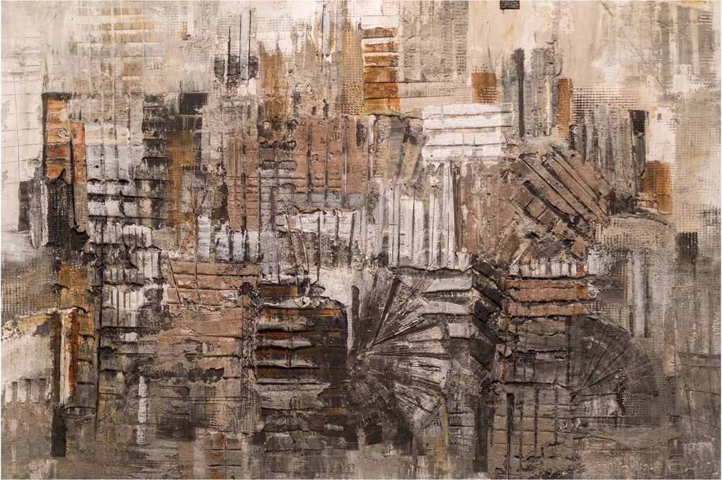Kép - absztrakció barna tónusokkal (90x60 cm)