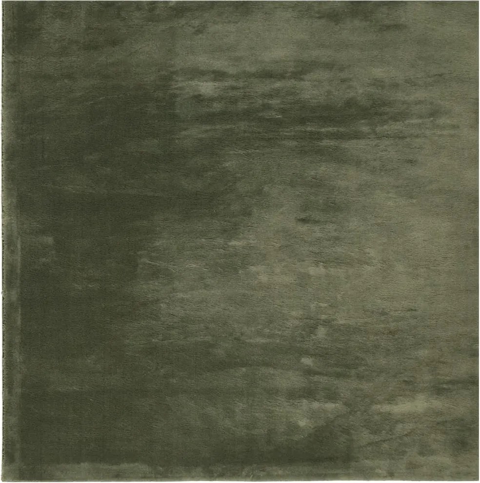 vidaXL HUARTE erdőzöld rövid szálú puha és mosható szőnyeg 240x240 cm