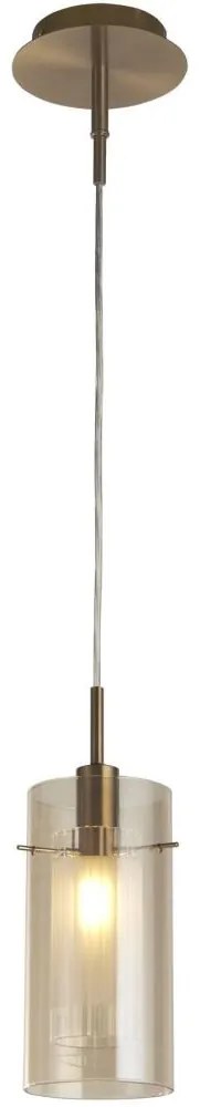 Searchlight 2301CP - Csillár zsinóron DUO 1xE14/60W/230V réz