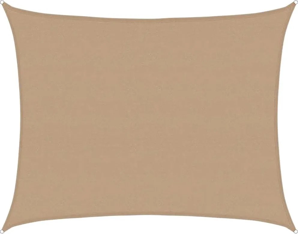 vidaXL tópszínű HDPE napvitorla 160 g/m² 6 x 7 m