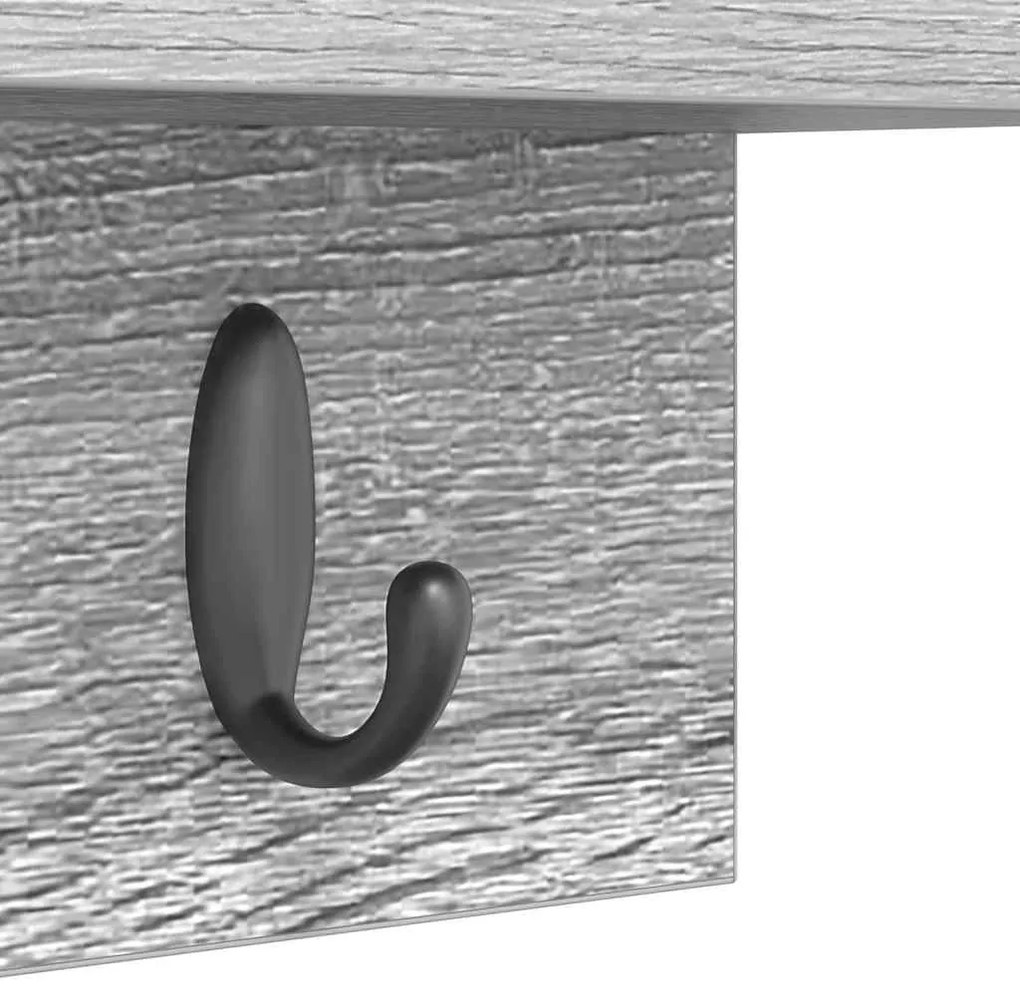 Fali Kabáthorog Szürke sonoma 40 x 10.5 x 18 cm Faanyag