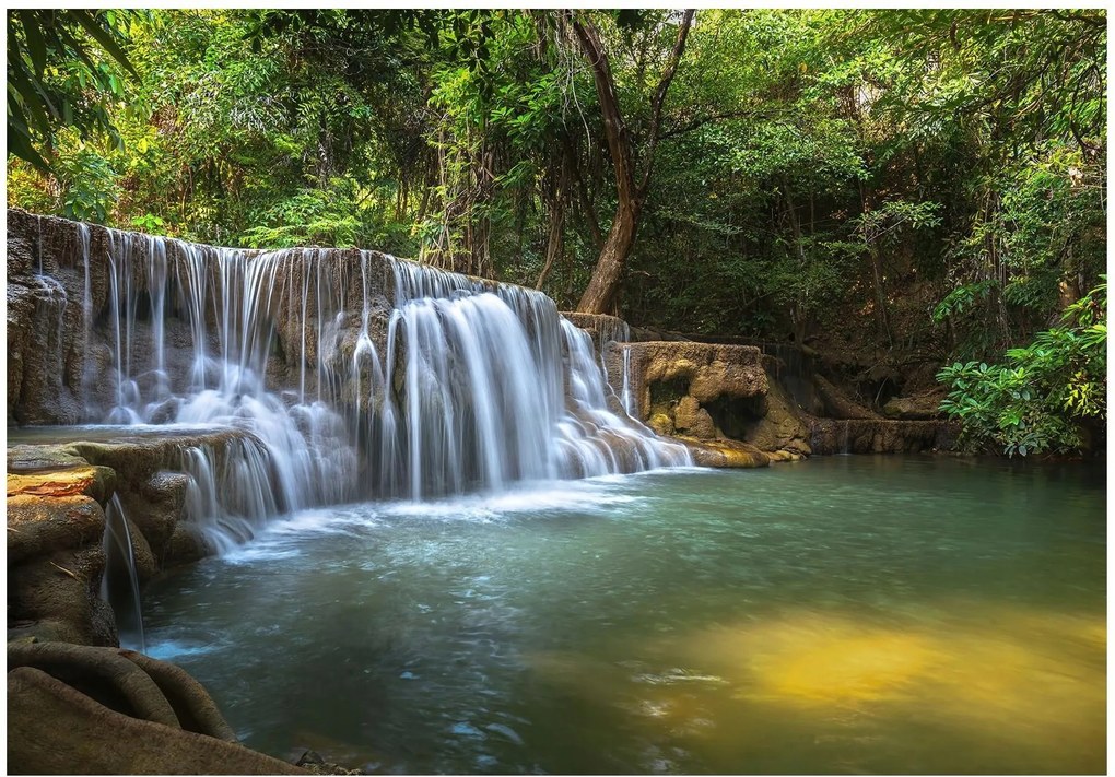 3D fotótapéta vízesés erdő fotótapéta 208 x 146