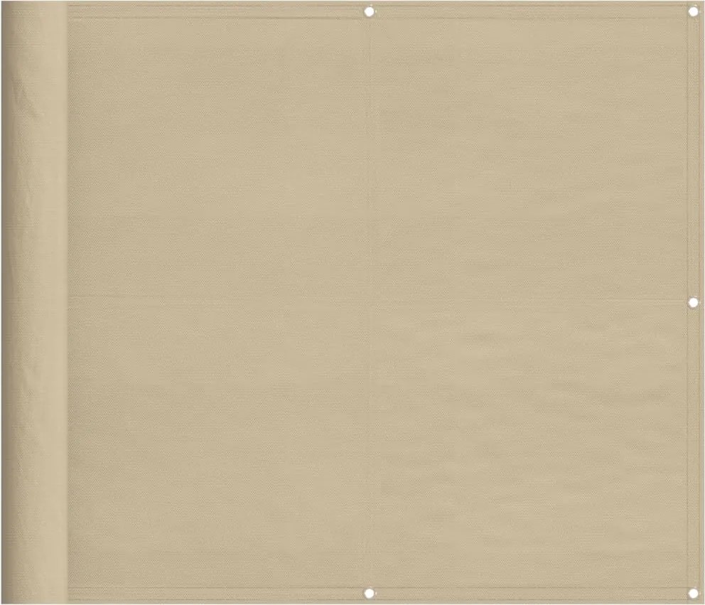 vidaXL bézs erkélyparaván 100% oxford poliészter 90 x 1000 cm