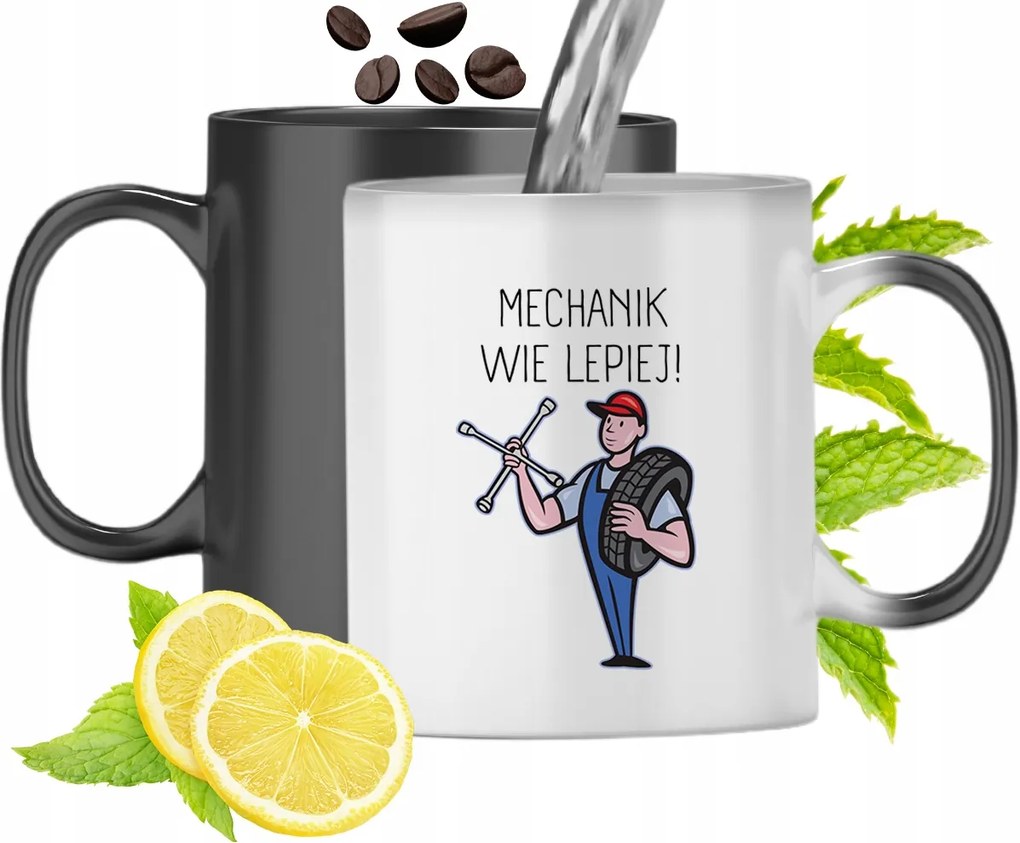 Mágikus Bögre Színváltó Mechanikusoknak, fényképes nyomtatással