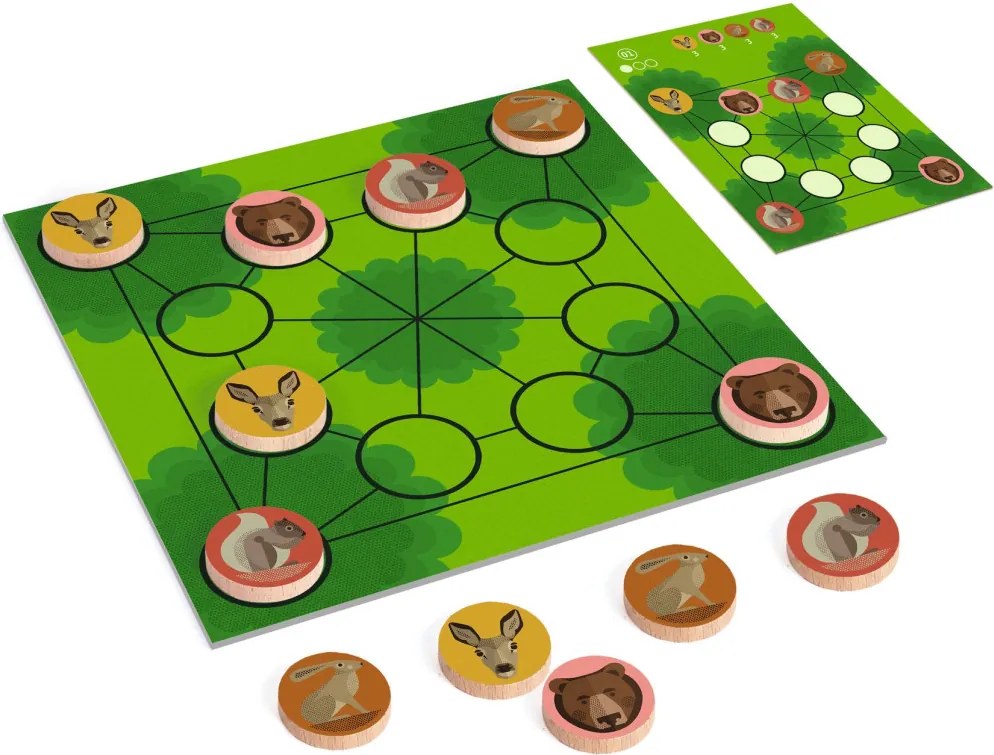 Logikai játék - Szétültetés - Woodanimo