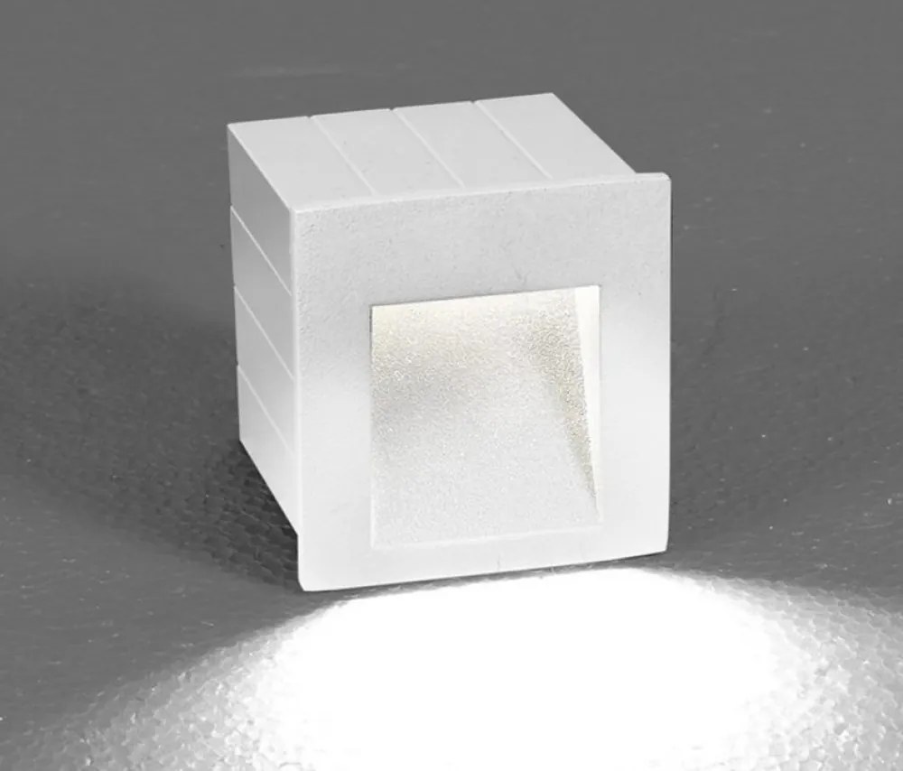 Kültéri Falba píthető Lámpa Fehér Step LED