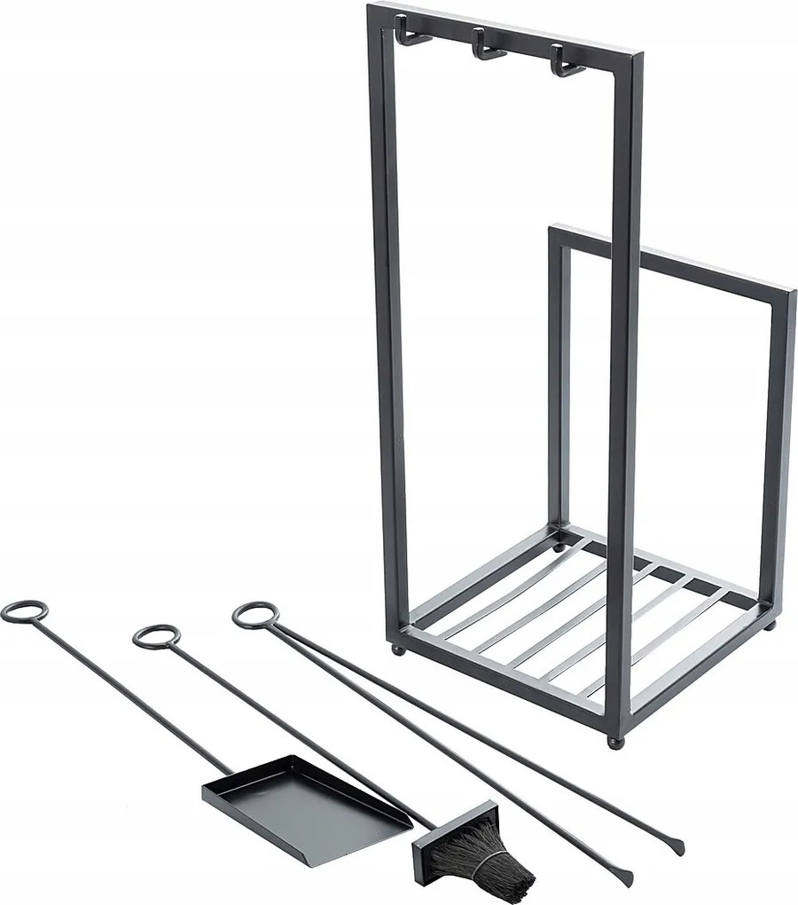 Forge kandalló szett 31x35x72 cm