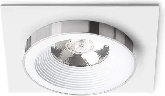 RENDL SHARM SQ I zápustná bílá chrom 230V LED 10W 24° 3000K