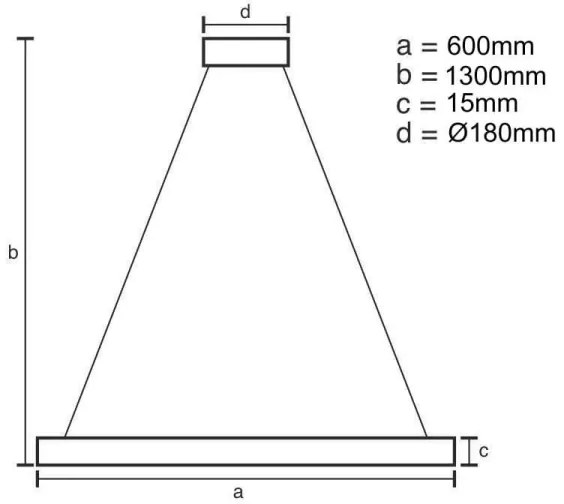 LED állítható fényerejű csillár kábellel LED/40W/230V 3000-6500K + DO