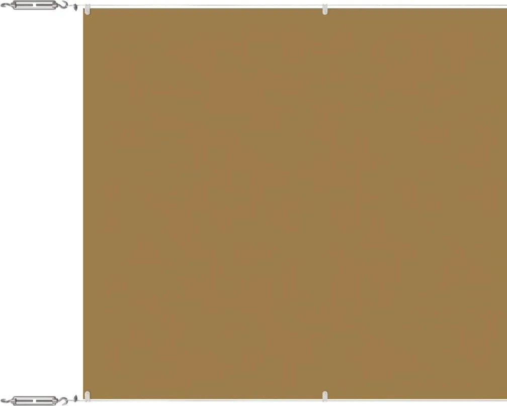 vidaXL bézs oxford-szövet függőleges napellenző 140 x 600 cm