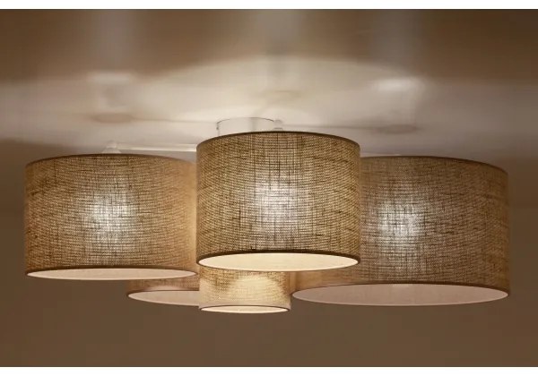 Duolla - Mennyezeti lámpa ROLLER PENTO 5xE27/60W/230V bézs