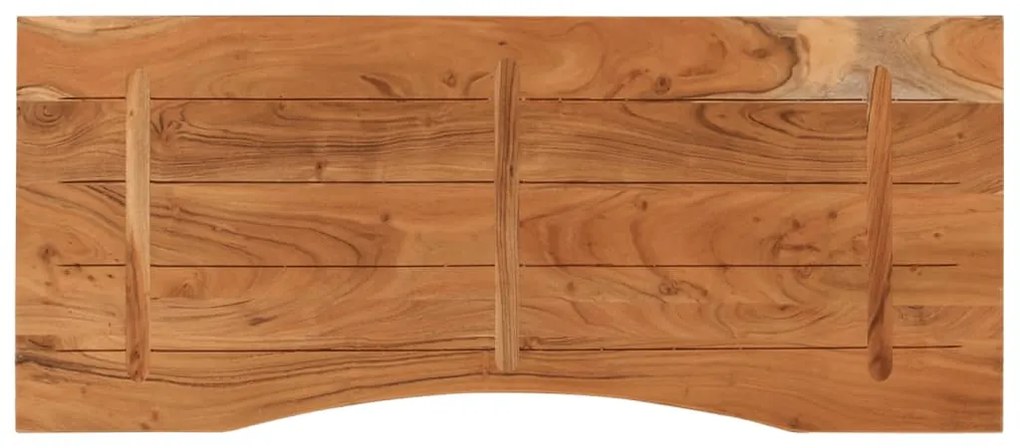 tömör akácfa téglalap alakú asztallap 110 x 50 x 2,5 cm