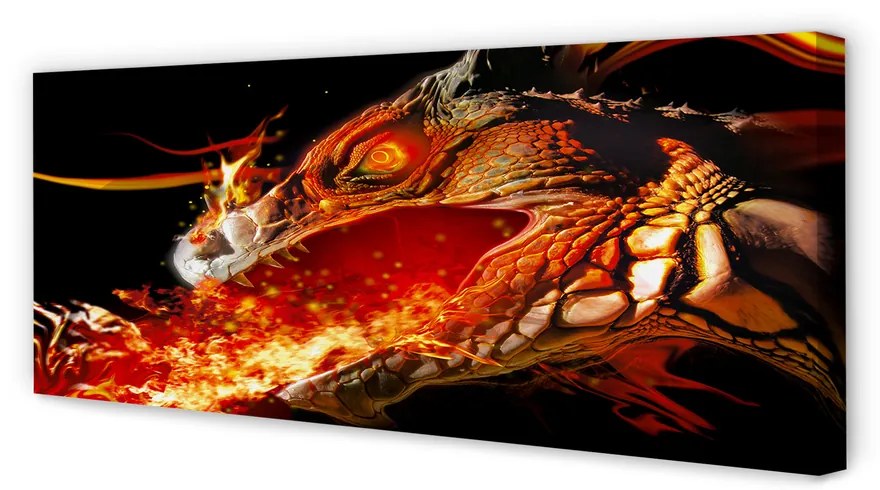 Canvas képek Tűzokádó sárkány 140x70 cm