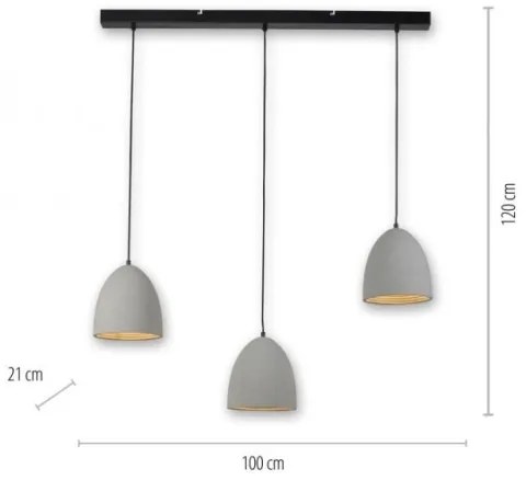 Paul Neuhaus 2233-22 - Csillár zsinóron ETON 3xE27/40W/230V