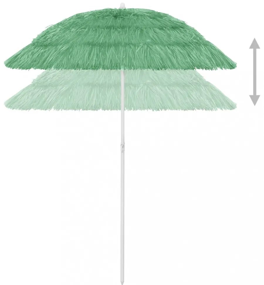 zöld hawaii stílusú strandnapernyő 180 cm