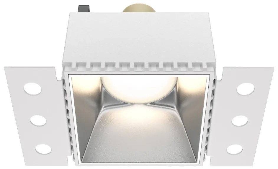 DL051-01-GU10-SQ-WS Share Alumínium Süllyesztett Lámpa Ezüst Színű 1 x GU10 10 W IP20
