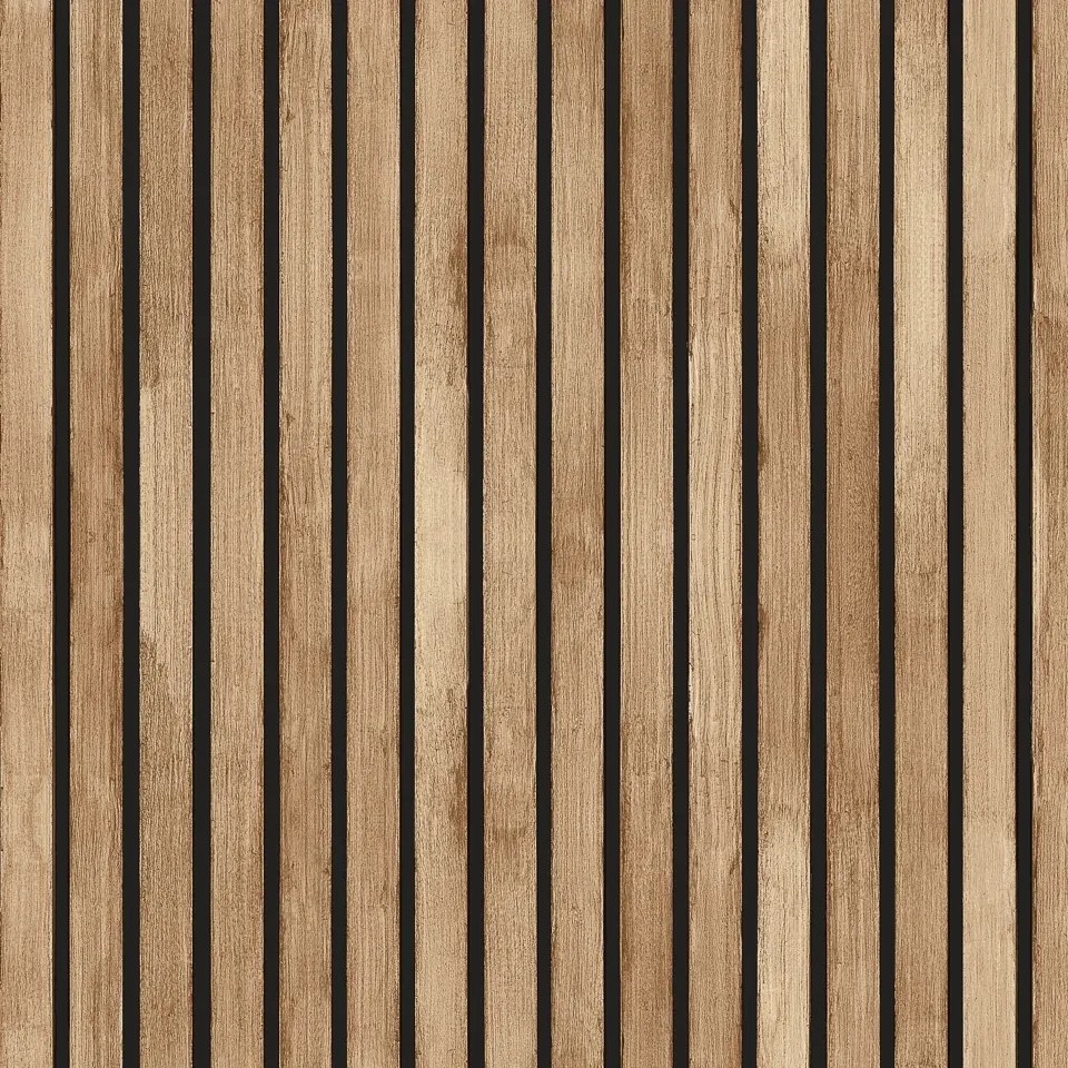 Arthouse Signature 1 Wood Slats barna faléc mintás papír tapéta – 923800