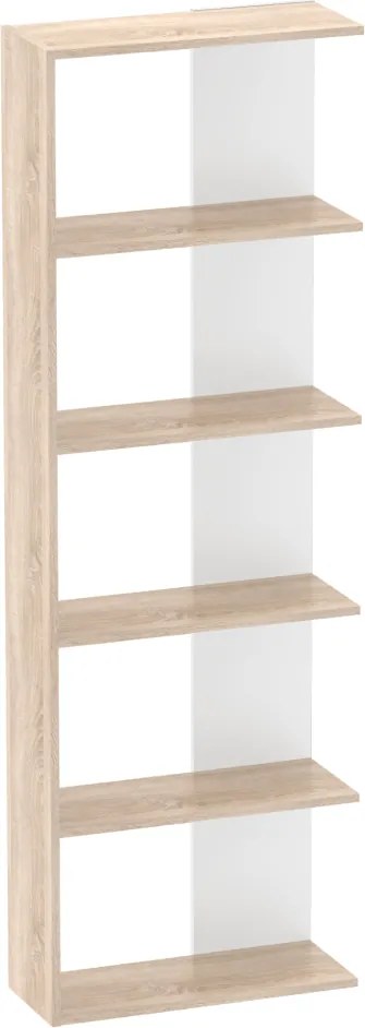 Polcállvány, sonoma tölgy/fehér, AGATIO