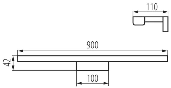Kanlux 26688 - LED Fürdőszobai tükörvilágítás ASTEN LED/15W/230V IP44 fehér