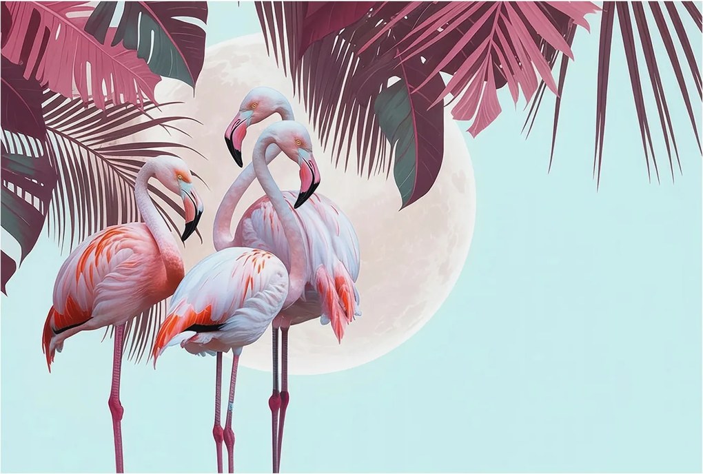 Fotótapéta Flizelin Dekoratív Hálószoba Egzotikus madarak 104x70