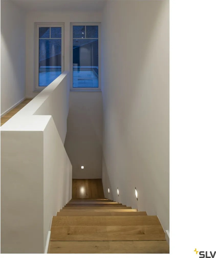 SLV FRAME BASIC 1000577 Beépíthető lépcsőházi lámpa 1x3.1W/LED 2700K 140LM IP20
