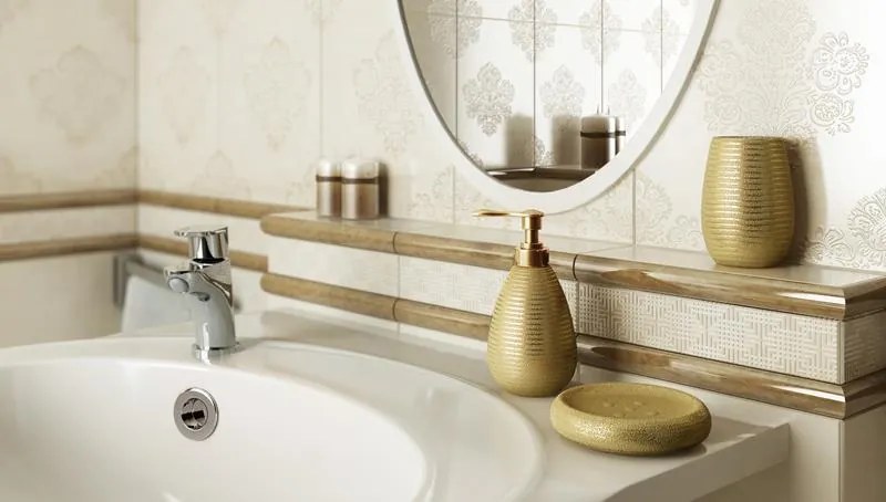 Erga Gold, álló WC kefe, arany szerkezetű, ERG-06305