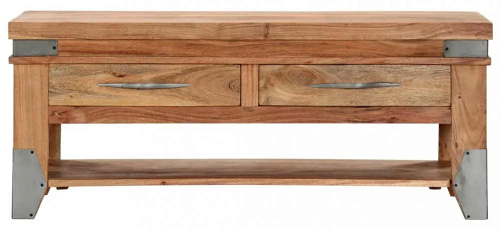 tömör akácfa dohányzóasztal 110 x 52 x 45 cm