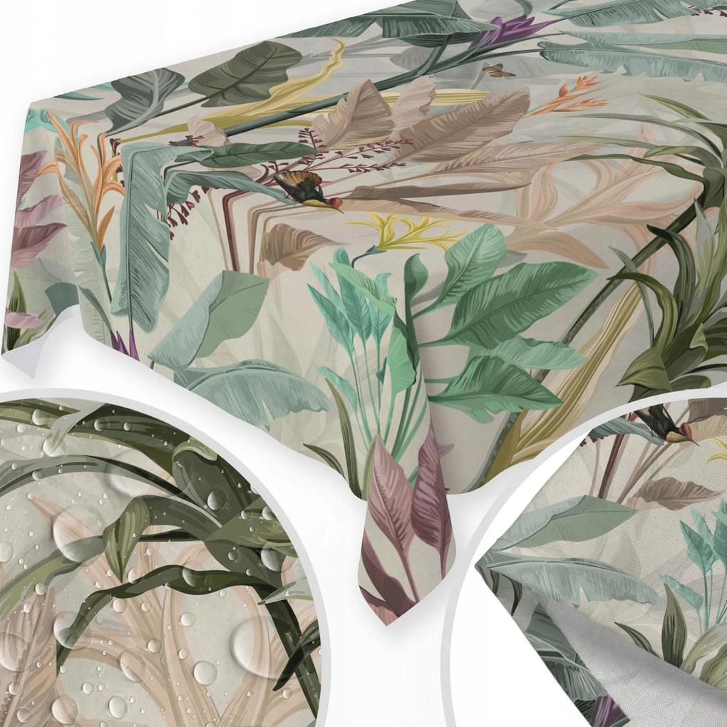 Abrosz Foltálló 120x220 CM Asztalra Sima Matt Vastag Pálmalevél 157