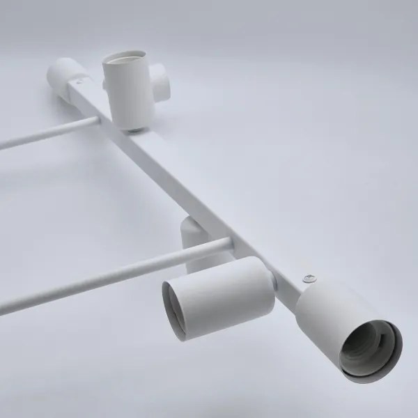 Csillár rúdon ASTRID 6xE27/60W/230V fehér